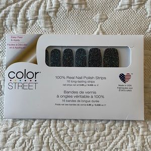 Glittery Color Street Nail Polish Strips